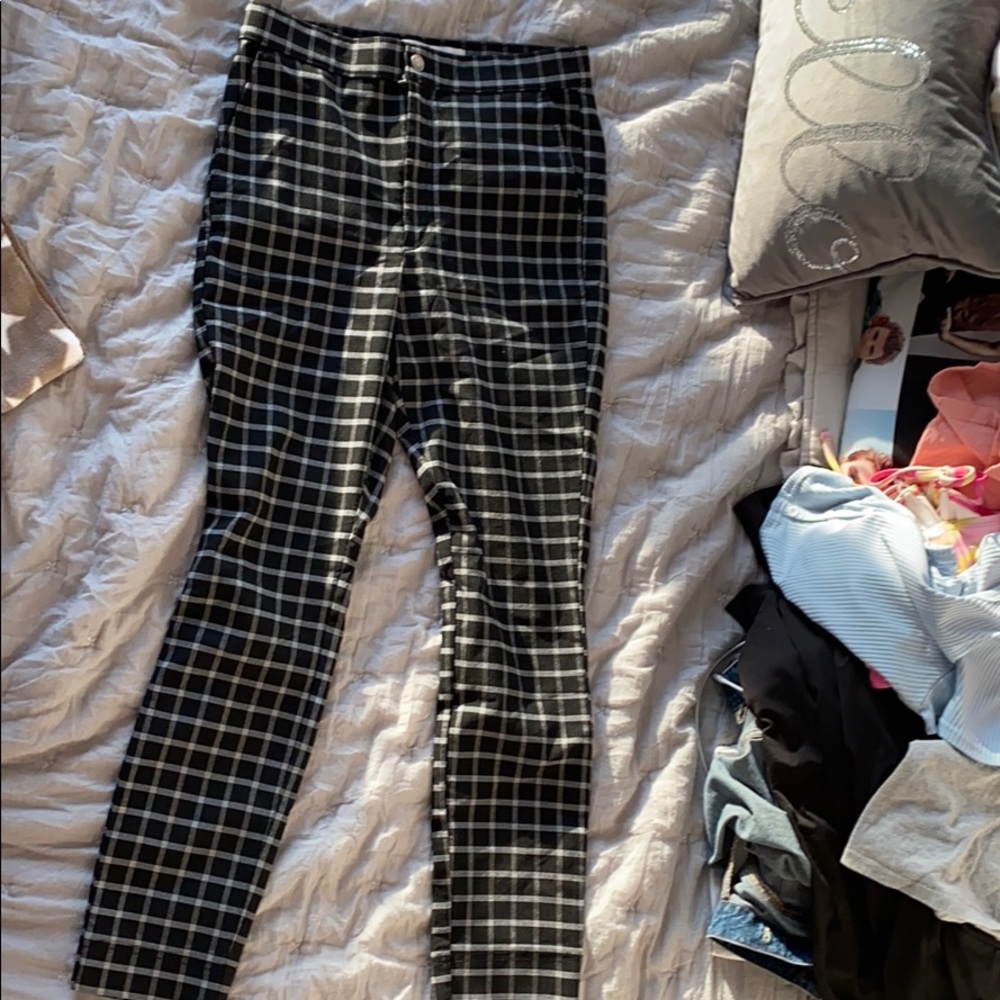 PLAID HOLLISTER PANTS